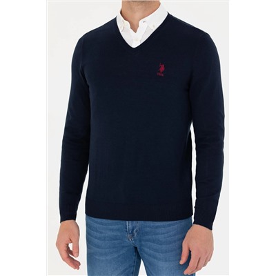 Erkek Lacivert Basic Kazak