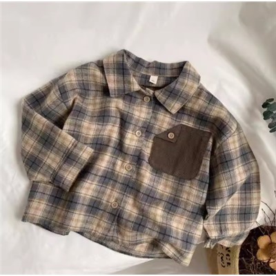 Рубашка для мальчиков в клетку