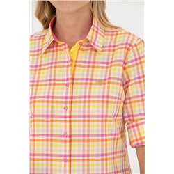 Kadın Pembe Uzun Kollu Gömlek