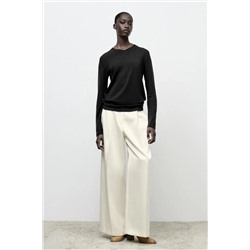 Женский пуловер с классным составом из смесовой шерсти и лиоцелла ЗАР*А