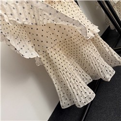 Красивое платье с воланами