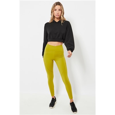 Leggings cintura alta - Verde oliva