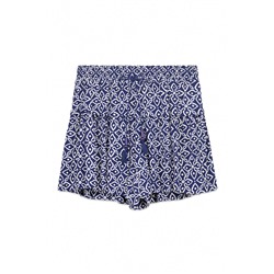 Pantalón corto estampado sello azul