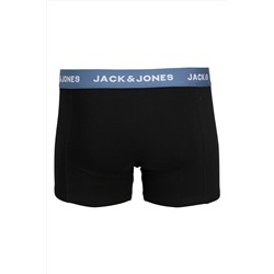Jack & Jones Erkek Logolu Beli Lastikli 5'li Boxer Paketi - Solid
