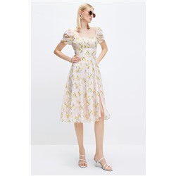 Vestido recto Rosa pastel