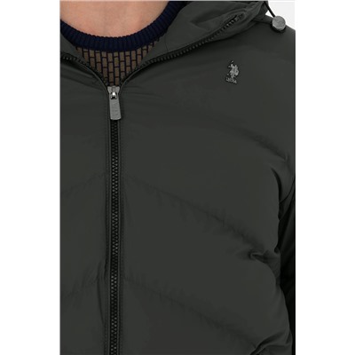 Erkek Haki Deri Ceket