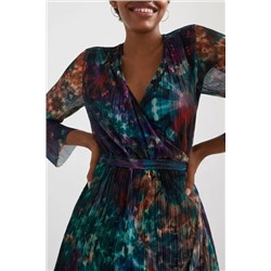 Vestido corto plisado arty