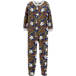 Carter's | Kid 1-Piece Sports Fleece Footie PJs
