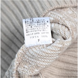 Женский хлопковый ромбовидный свитер с круглым вырезом