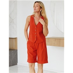 Шорты-бермуды из плотного лиоцелла