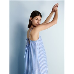 Maxikleid aus Leinenmischung