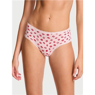 The Lacie Cotton Lace-Waist Cheeky Panty