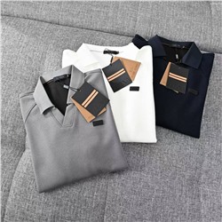 Мужское поло с длинным рукавом с флисом внутри   Zegn*a