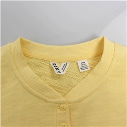 Женский укороченный свитшот с планкой-хенли 2 цвета ROX*Y