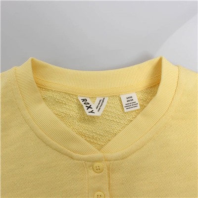 Женский укороченный свитшот с планкой-хенли 2 цвета ROX*Y