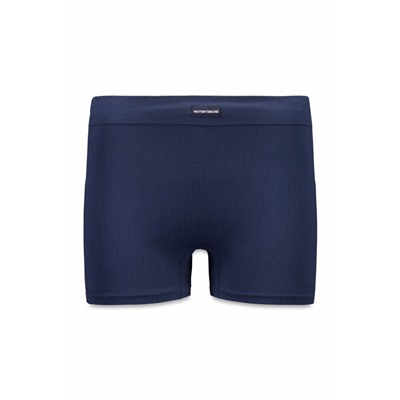 Pantalón corto canalé azul oscuro