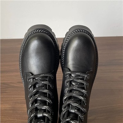 Женские кожаные ботинки на толстой подошве, экспорт