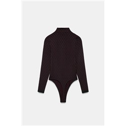 JACQUARD SEAMLESS SKI COLLECTION BODYSUIT