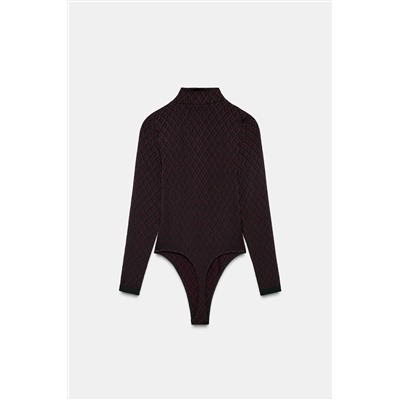 JACQUARD SEAMLESS SKI COLLECTION BODYSUIT