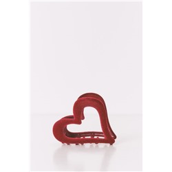 Pinza pequeña corazón burgundy