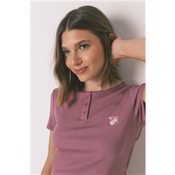 Pijama largo algodón estampado cuadros rosa