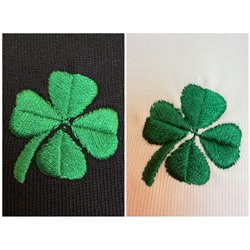 Футболка унисекс со стильной  и нежной вышивкой клевера 2 цвета  ДИО*Р