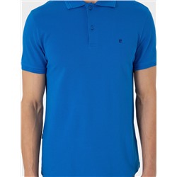 Saks Slim Fit %100 Pamuk Polo Yaka Basic Tişört