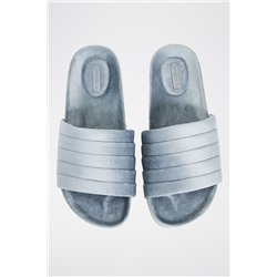 Sandalias de terciopelo Gris