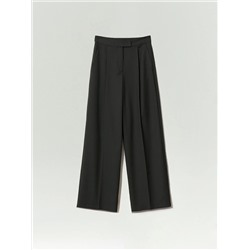 Брюки широкого кроя из вискозы и шерсти, D431/misak