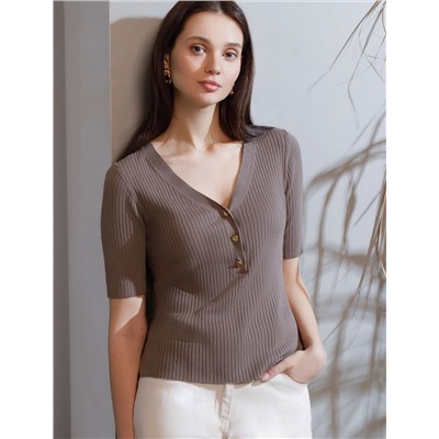 Джемпер тонкой вязки из вискозы с нейлоном