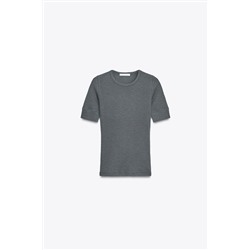 RIB SHORT SLEEVE T-SHIRT