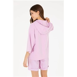 Kadın Manolya Kapüşonlu Sweatshirt