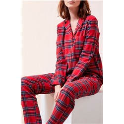 Одиль Ночная Рубашка Красная