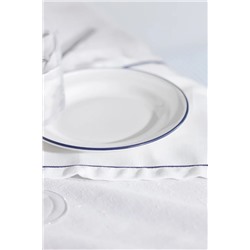 Retro 4'lü Pasta Tabağı Seti - Mavi/Beyaz