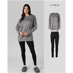 WOMEN'S 2PC FLEECE SLEEP SET