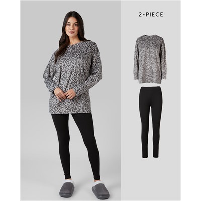 WOMEN'S 2PC FLEECE SLEEP SET