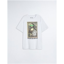 Mona Lisa' T-shirt, Men, White