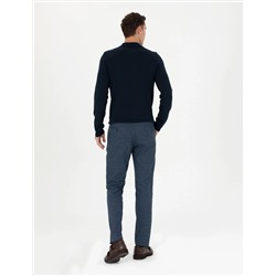 Lacivert Ekstra Slim Fit Kumaş Pantolon