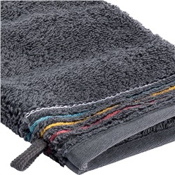 Waschhandschuh mit Streifenbordüre