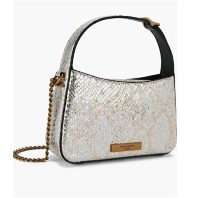 Mini Bond Embossed Recycled Leather Top Handle Bag Kurt Geiger London