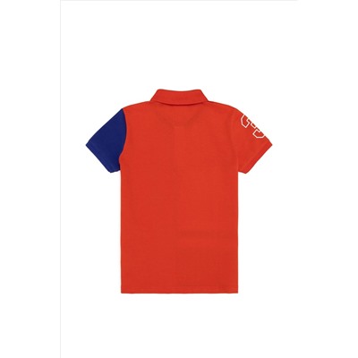 Erkek Çocuk Kırmızı Polo Yaka Tişört