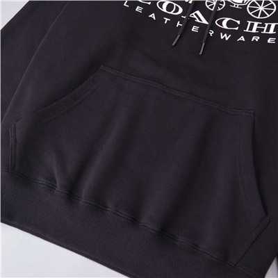 Классический свитер с капюшоном и вышивкой КОУ*Ч