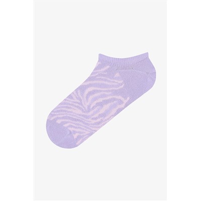 Penti Animal Pattern Pembe Beyaz 3lü Sneaker Çorap