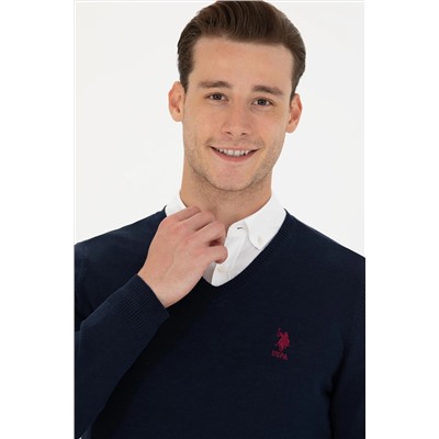 Erkek Lacivert Basic Kazak