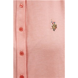 Kadın Somon Uzun Kollu Basic Gömlek