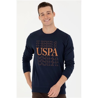 Erkek Lacivert Bisiklet Yaka Sweatshirt