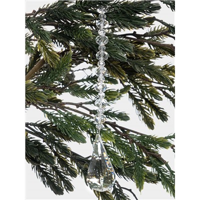 Игрушка елочная, 21 см, стекло, Бусы с каплей, Event