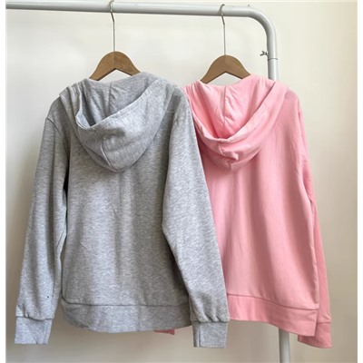 Толстовка для девочек. Экспорт в США Материал: 60% хлопка, 40% полиэстер (5-13 лет)