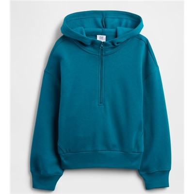Kids Relaxed Half-Zip Fleece Hoodie