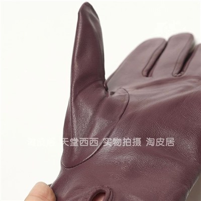 Женские утеплённые кожаные перчатки  Te*d Bake*r